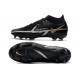 Nike Phantom GT Elite DF II FG Nero Metallic Grigio Scuro Oro Metallico