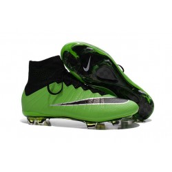 Scarpe da Calcio Nuovi Ronaldo Nike Mercurial Superfly FG Verde Nero