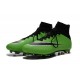 Scarpe da Calcio Nuovi Ronaldo Nike Mercurial Superfly FG Verde Nero