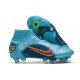 Nike Mercurial Superfly 8 Elite SG-Pro AC Blu Cloro Arancione Laser Marina