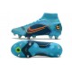 Nike Mercurial Superfly 8 Elite SG-Pro AC Blu Cloro Arancione Laser Marina