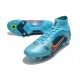 Nike Mercurial Superfly 8 Elite SG-Pro AC Blu Cloro Arancione Laser Marina