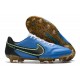 Scarpa da Calcio Nike Tiempo Legend 9 Elite FG Blu Nero Giallo