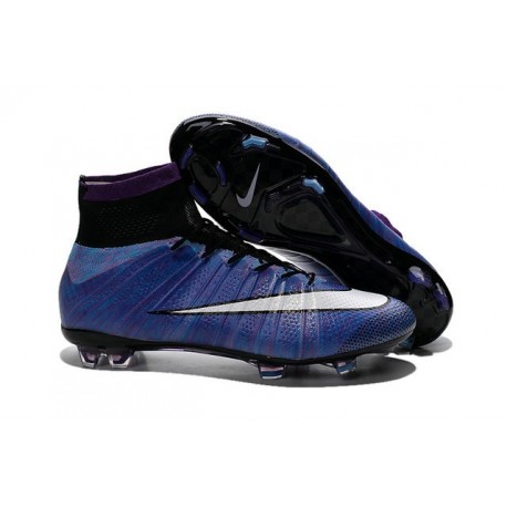 Scarpe da Calcio Nuovi Ronaldo Nike Mercurial Superfly FG Viola Bianco