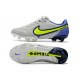 Scarpa da Calcio Nike Tiempo Legend 9 Elite FG Grigio Nebbia Volt Zaffiro