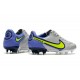 Scarpa da Calcio Nike Tiempo Legend 9 Elite FG Grigio Nebbia Volt Zaffiro