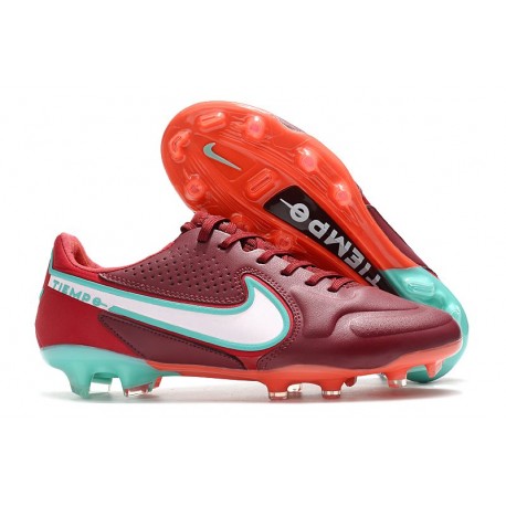 Nike Tiempo Legend 9 Elite FG Team Rosso Bianco Ibisco Mistico