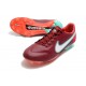 Nike Tiempo Legend 9 Elite FG Team Rosso Bianco Ibisco Mistico