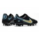 Scarpa da Calcio Nike Tiempo Legend 9 Elite FG Nero Blu Oro