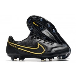 Nike Tiempo Legend 9 Elite FG Nero Metallic Grigio Scuro Antracite