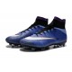 Scarpe da Calcio Nuovi Ronaldo Nike Mercurial Superfly FG Viola Bianco