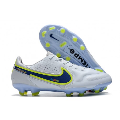 Scarpa da Calcio Nike Tiempo Legend 9 Elite FG Bianco Blu