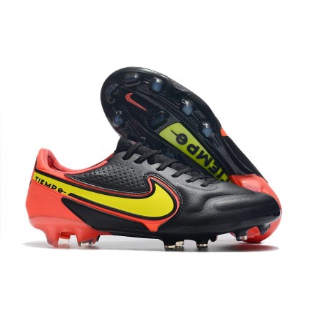 Scarpa da Calcio Nike Tiempo Legend 9 Elite FG Nero Rosso Giallo