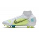 Nike Mercurial Superfly VIII Elite FG Bianco Giallo Blu