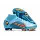 Nike Mercurial Superfly VIII Elite AG Blu Cloro Arancione Laser Marina