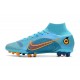 Nike Mercurial Superfly VIII Elite AG Blu Cloro Arancione Laser Marina