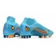 Nike Mercurial Superfly VIII Elite AG Blu Cloro Arancione Laser Marina