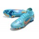 Nike Mercurial Superfly VIII Elite AG Blu Cloro Arancione Laser Marina