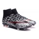 Scarpe da Calcio Nuovi Ronaldo Nike Mercurial Superfly FG Nero Rosso Bianco