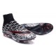 Scarpe da Calcio Nuovi Ronaldo Nike Mercurial Superfly FG Nero Rosso Bianco