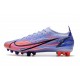 Nike Mercurial Vapor 14 Elite AG Pro Mbappe Thistle Chiaro Argento