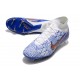 Nike Scarpe Calcio Zoom Mercurial Superfly 9 Elite FG Bianco Blu Oro