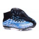 Nike Mercurial Superfly FG Nuove Scarpe Calcetto Bianco Blu Nero