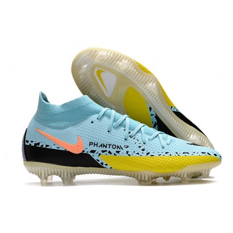 Nike Phantom GT Elite DF II FG Glacier Ice Nero Giallo Strike