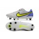 Nike Tiempo Legend IX Elite SG-Pro AC Grigio Nebbia Volt Zaffiro