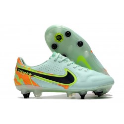 Nike Tiempo Legend IX Elite SG-Pro AC Verde Orzo Blu Nerastro Arancione Total