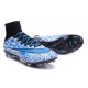 Nike Mercurial Superfly FG Nuove Scarpe Calcetto Bianco Blu Nero