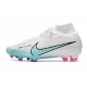 Scarpe Calcio Zoom Mercurial Superfly 9 Elite FG Bianco Blu