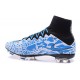 Nike Mercurial Superfly FG Nuove Scarpe Calcetto Bianco Blu Nero