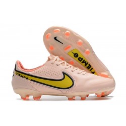 Scarpa da Calcio Nike Tiempo Legend 9 Elite FG Guava Ghiaccio Giallo Strike Sunset Glow