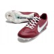 Nike Tiempo Legend 9 Elite FG Team Rosso Bianco Ibisco Mistico