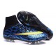 Nike Mercurial Superfly FG Nuove Scarpe Calcetto Blu Giallo