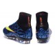 Nike Mercurial Superfly FG Nuove Scarpe Calcetto Blu Giallo