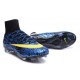 Nike Mercurial Superfly FG Nuove Scarpe Calcetto Blu Giallo