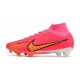 Scarpe Calcio Zoom Mercurial Superfly 9 Elite FG Rosa Giallo