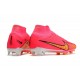 Scarpe Calcio Zoom Mercurial Superfly 9 Elite FG Rosa Giallo