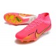 Scarpe Calcio Zoom Mercurial Superfly 9 Elite FG Rosa Giallo