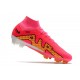 Scarpe Calcio Zoom Mercurial Superfly 9 Elite FG Rosa Giallo