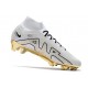 Scarpe Calcio Zoom Mercurial Superfly 9 Elite FG Blanco Oro Nero