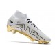 Scarpe Calcio Zoom Mercurial Superfly 9 Elite FG Blanco Oro Nero