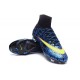 Nike Mercurial Superfly FG Nuove Scarpe Calcetto Blu Giallo