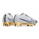 Nike Air Zoom Mercurial Vapor 15 Elite FG Bianco Oro