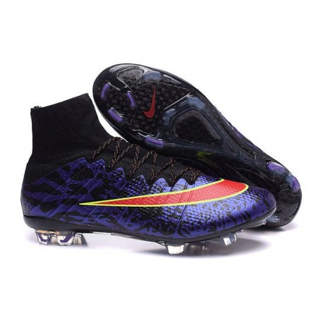 Nike Mercurial Superfly FG Nuove Scarpe Calcetto Viola Rosso