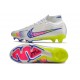 Nike Zoom Mercurial Superfly IX Elite FG Bianco Rosa Blu