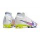 Nike Zoom Mercurial Superfly IX Elite FG Bianco Rosa Blu