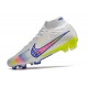 Nike Zoom Mercurial Superfly IX Elite FG Bianco Rosa Blu